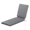 Classic Accessories FadeSafe 80x26x3" Rectangle Patio Quilted Chaise Lounge Cushion, Grey 62-029-GREY-EC - alternate 1